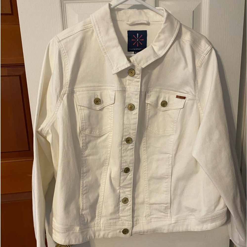 White Jean Jacket Size 20W